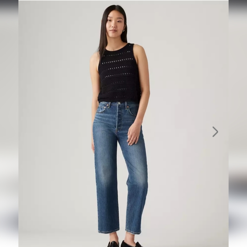 Levi Ribcage Straight Ankle Jeans